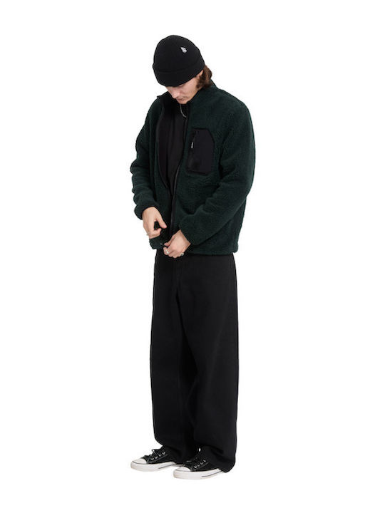 Muzzer Fuzzar Men's Sherpa Jacket Scarab