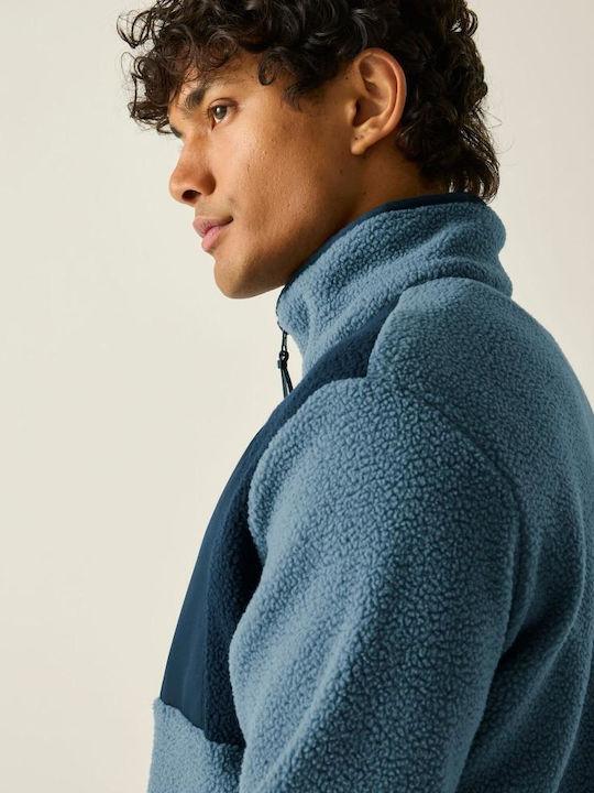 Frankie Borg Ανδρική Ζακέτα Fleece Grey Mirage Navy