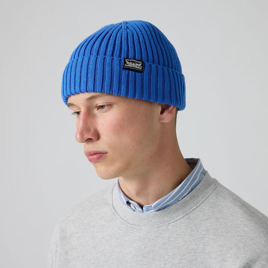 Sunset Beanie Unisex Knitted Beanie in Blue
