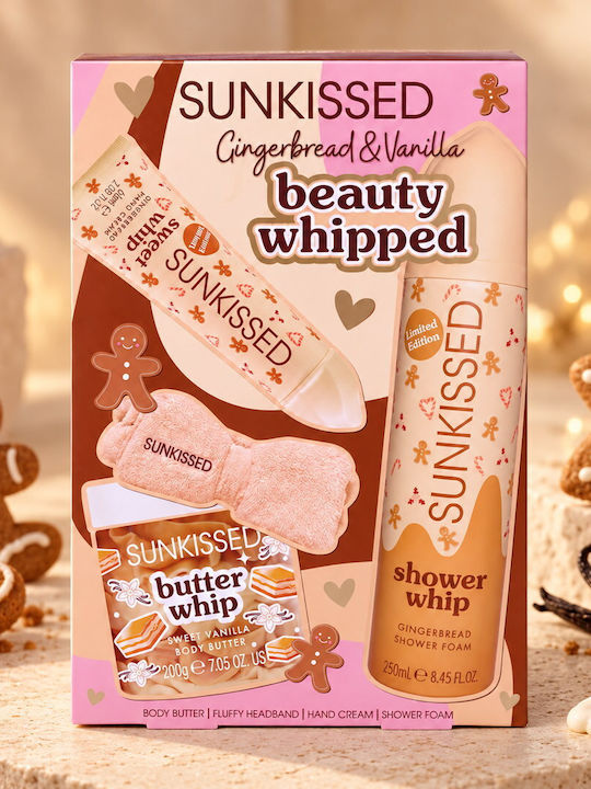 Sunkissed Колекция Gingerbread Комплект за грижа за хидратация и почистване на тялото 4 части Sunkissed Колекция Gingerbread Комплект за грижа за хидратация и почистване на тялото 4 части