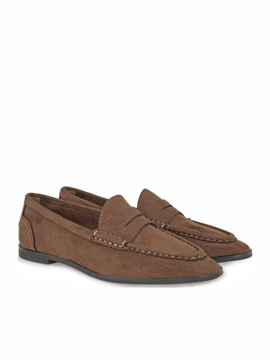 Γυναικεία Loafers σε Καφέ Χρώμα