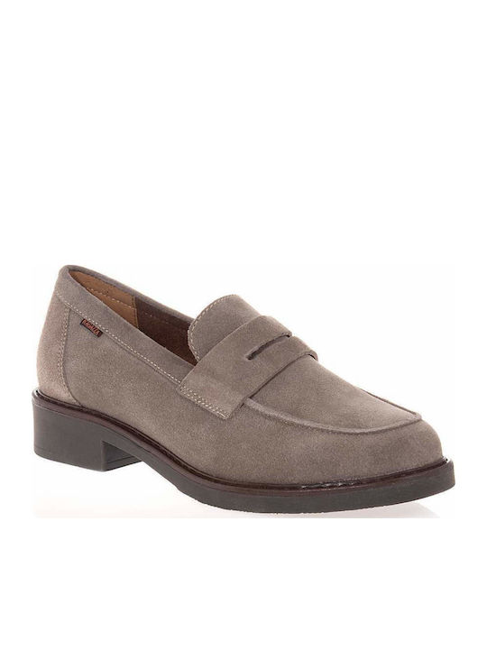 Damenleder-Loafer in Beige