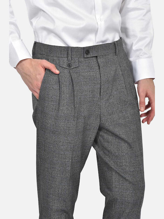 Winter Men's Suit with Vest Slim Fit Dark Grey