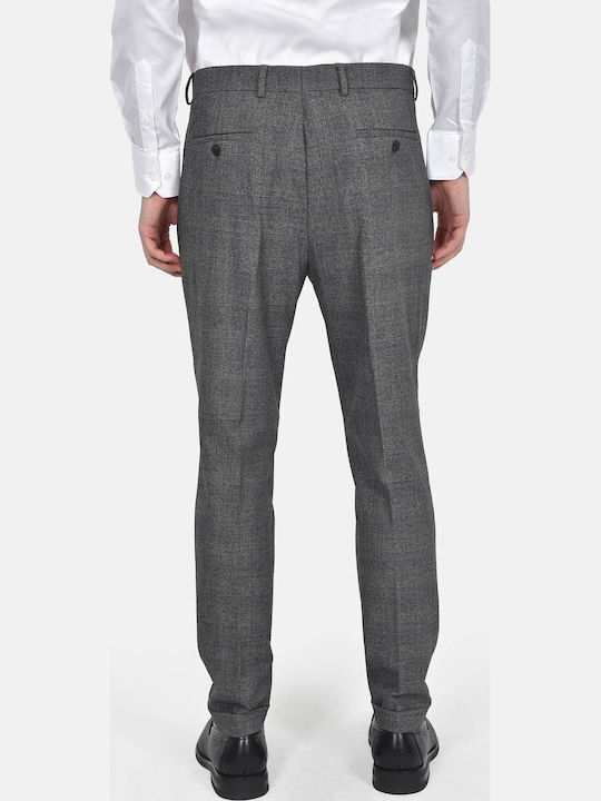 Winter Men's Suit with Vest Slim Fit Dark Grey