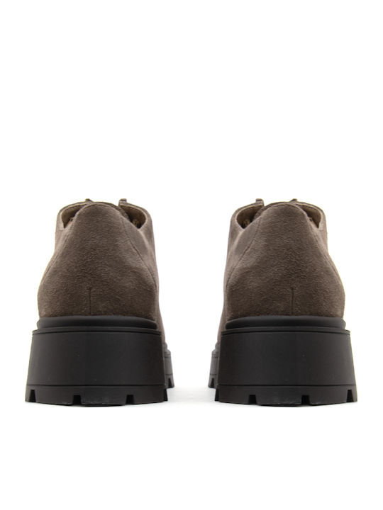 Suede Women's Moccasins in Brown Colour
