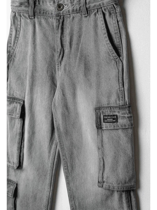 Hashtag Kids' Grey Jeans Trousers