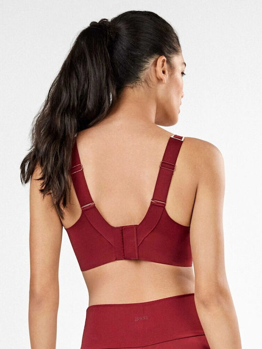 Дамско Спортно Бюстие Garnet Red с Леко Подплатяване