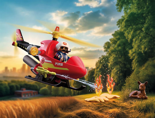 Playmobil City Action Fire Helicopter for 4 Years Old