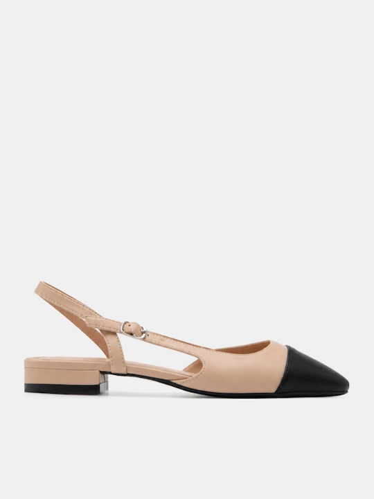 Women's Ballerina Shoes Slingback Beige
