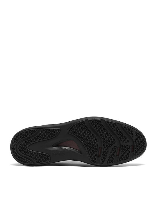 Code H Plain Leather Men's Casual Shoes Black