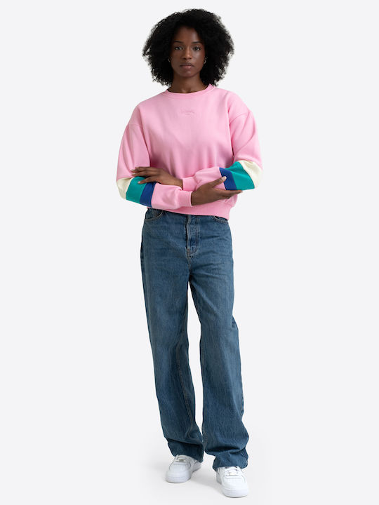 Chafford Women's Sweatshirt Pink/Beige/Blue