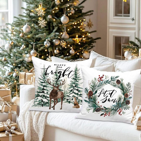 Nikcorp Lanpn Decorative White Christmas Pillowcases 4 Pcs 50 X 50 Cm Nikcorp Lanpn Decorative White Christmas Pillowcases 4 Pcs 50 X 50 Cm