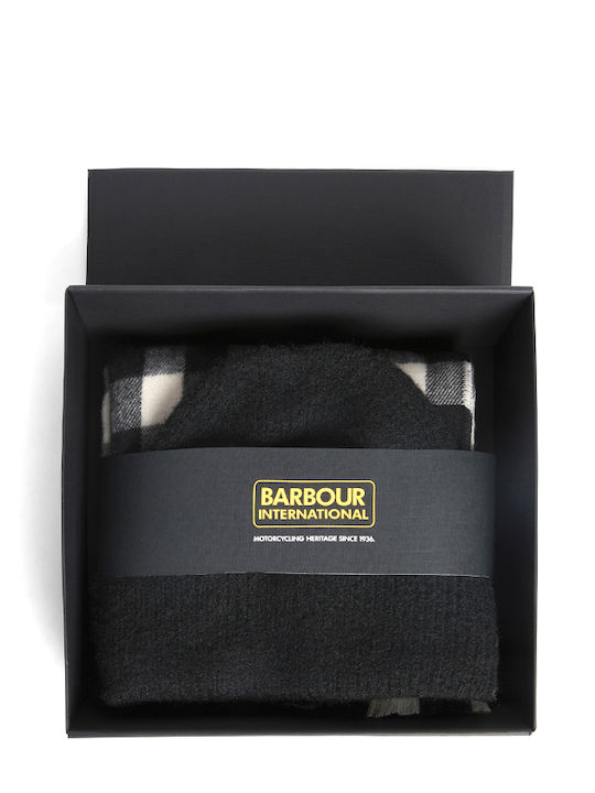 Barbour International Women Beanie & Scarf Kemora Set Ecru Black Lgs0104-bk11