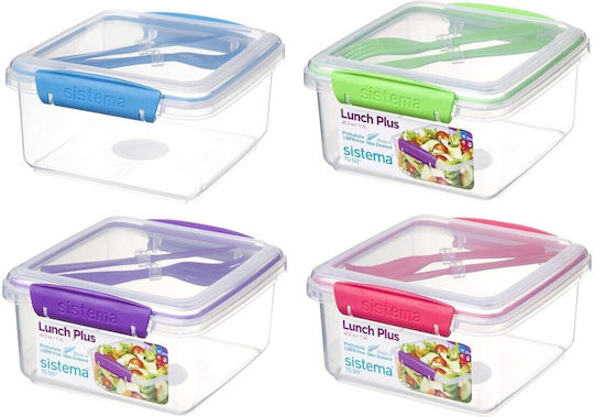 Sistema Lunch Box Plus Δοχείο Φαγητού Πλαστικό Ροζ 1.2lt