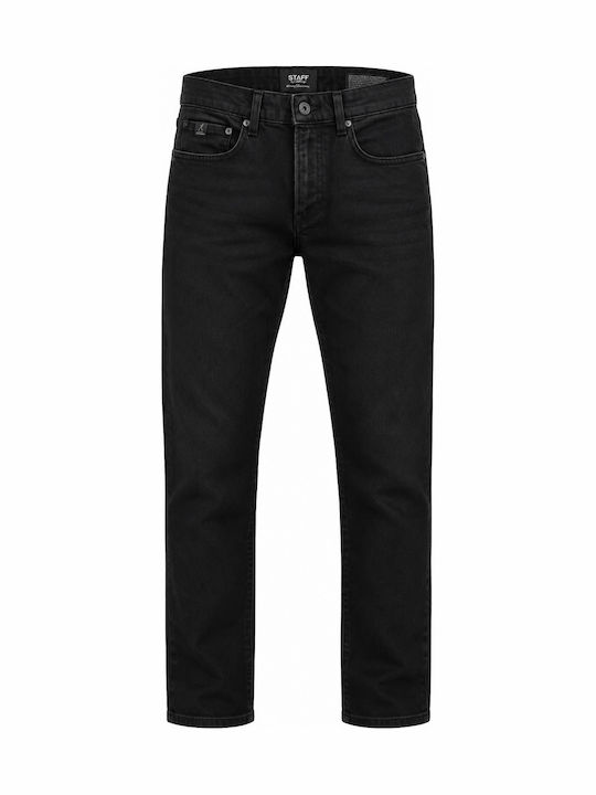 Hardy Мъжки Дънков Панталон Regular Fit Черен