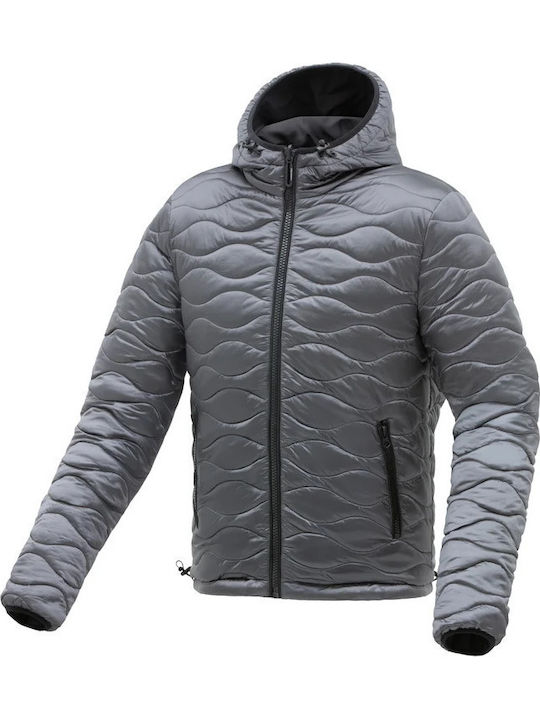 Topdown Winter Men's Waterproof Black Motorcycle Jacket