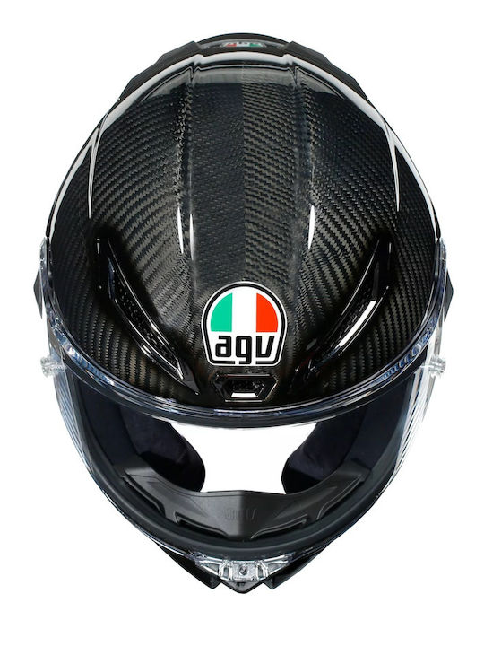 AGV PISTA GP RR S MPLK Mono Glossy Carbon Κράνος Μηχανής Full Face DOT / ECE 22.06 1500gr με Pinlock