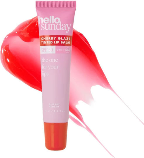 Hello Sunday Balsam de buze SPF50 cu Glazură de Cireșe 15 ml
