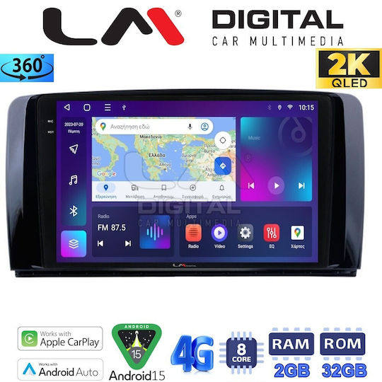 LM Digital Auto-Audiosystem für Mercedes-Benz R-Klasse 2006>2014 (Bluetooth/USB/WiFi/GPS/Apple-Carplay/Android-Auto)