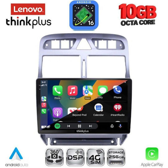Lenovo Ltm 11512_cpa 9-Zoll-Multimedia-Tablet für Peugeot 307, Baujahr 2001–2008