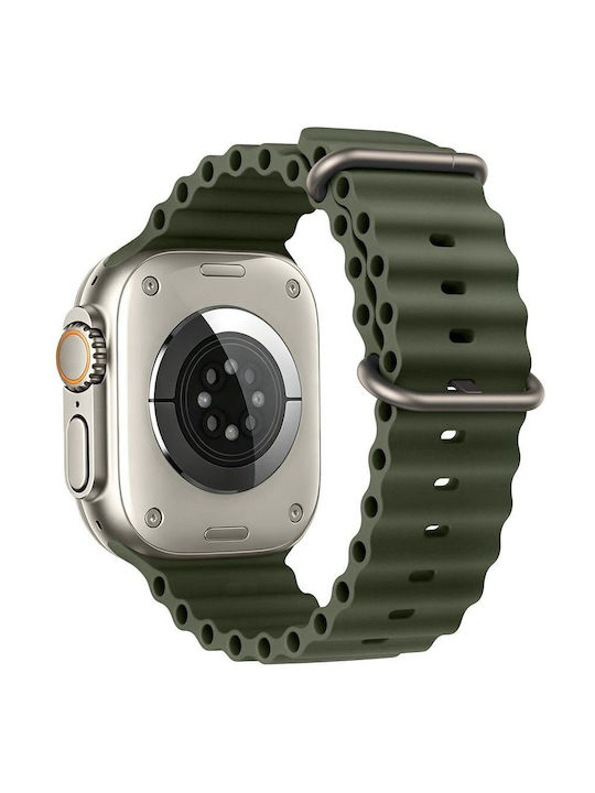 Tech-Protect Λουράκι Σιλικόνης Πράσινο (Apple Watch 8 / 9 / 10 / 11 / 12 / Se / Ultra)