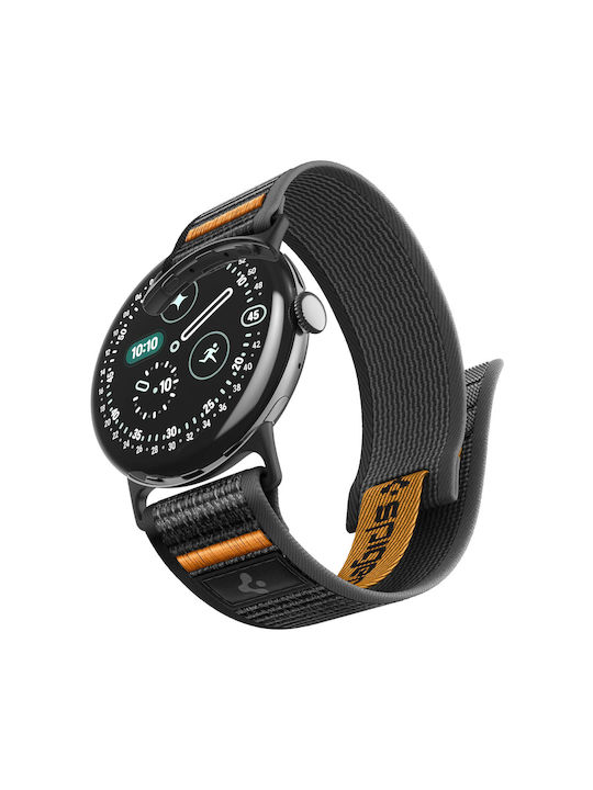 Spigen Athlex Air за Google Pixel Watch 1 2 3 4 5 41 мм Active Черно-оранжева 8800337248807