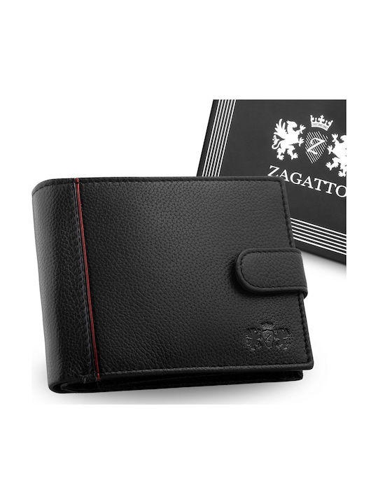 Set Portofel Bărbătesc din Piele cu RFID Negru