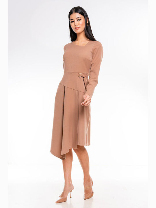 Rochie Midi Sorana Camel