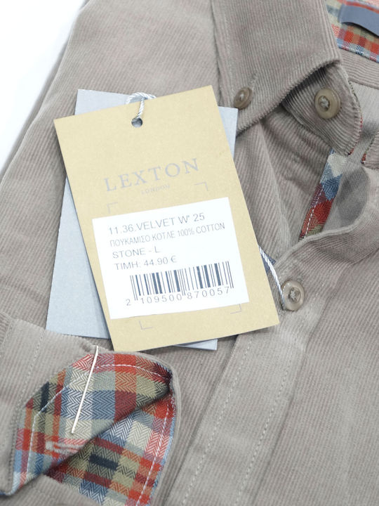 Langärmlig Hemd Velvet Beige
