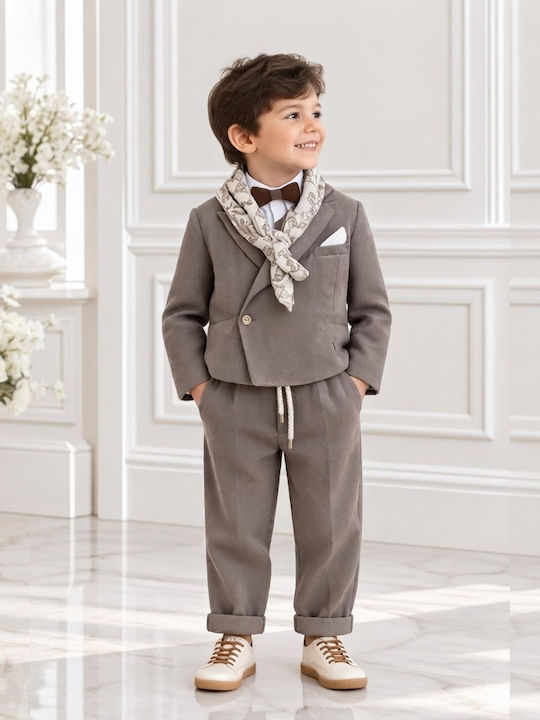 Bambolino Savvas Savvas Taufanzug Beige