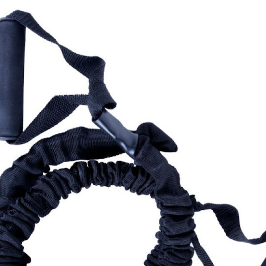 Athlopaidia Resistance Band Tubular Hard with Handles Black