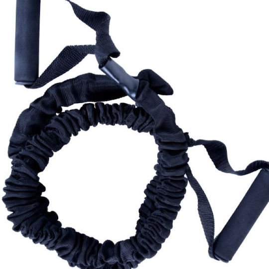 Athlopaidia Resistance Band Tubular Hard with Handles Black