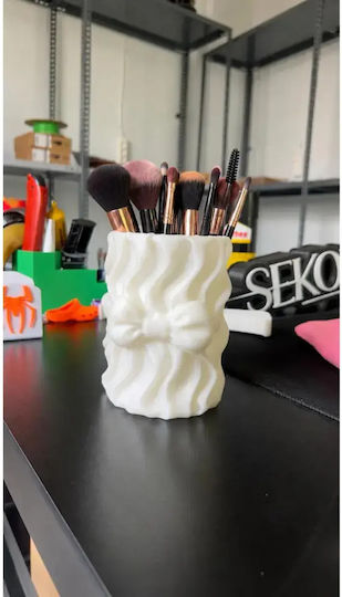 SteweHome White Cosmetic Organizer 13x10cm