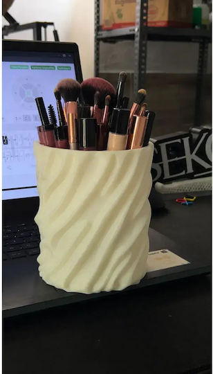 SteweHome Organizator pentru cosmetice Alb 13x10cm SteweHome Organizator pentru cosmetice Alb 13x10cm