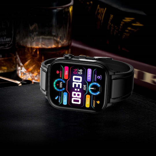 Aoke ET570 Smartwatch (Pink - Gold Case / Pink Silicone Strap)