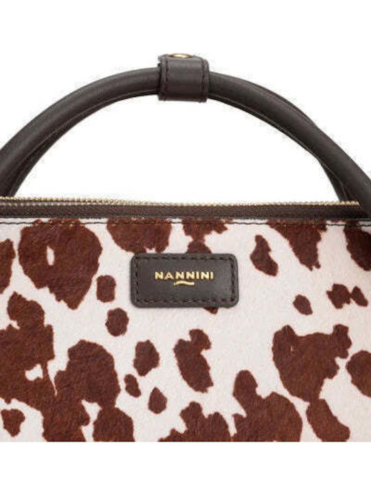 Braune Tote-Damentasche aus Leder
