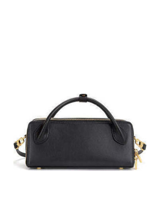 Black Leather Women's Tote Bag