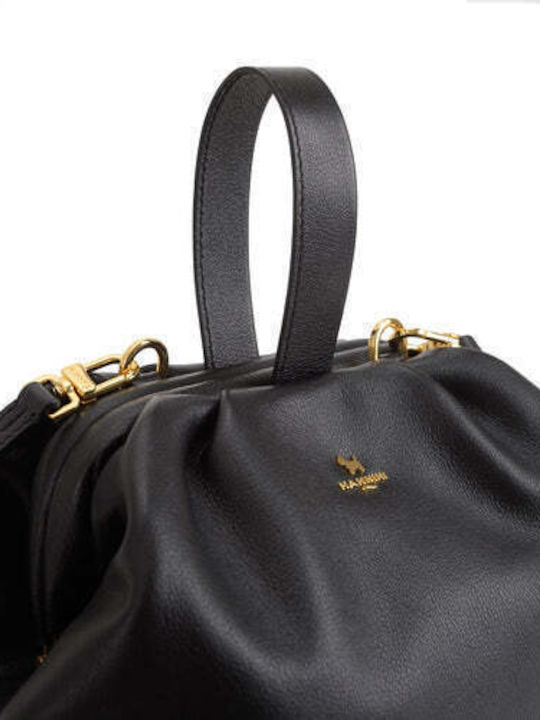 Schwarze Damen-Tote-Bag aus Leder