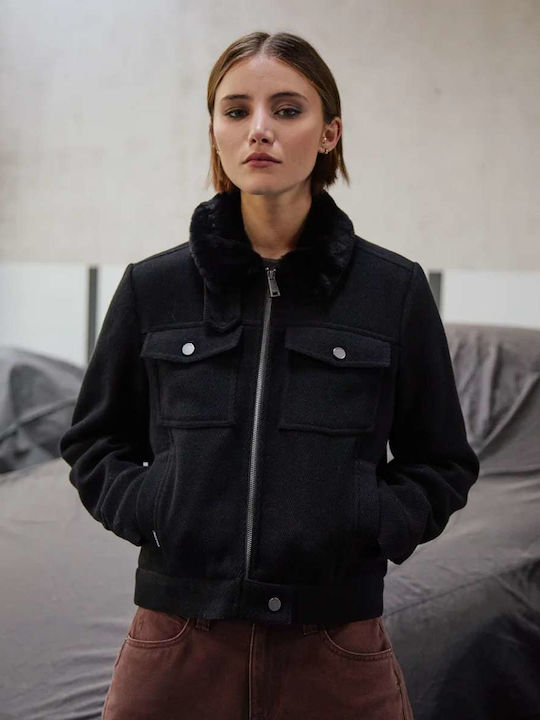 Gilscot Дамско Зимно Яке Black Black