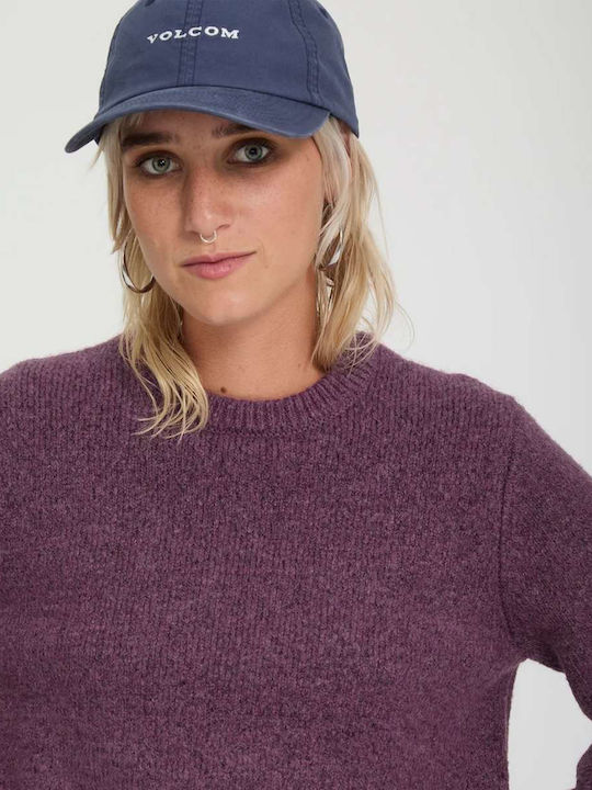 Wedmonder Women's Long Sleeve Wool Sweater Orchid Purple