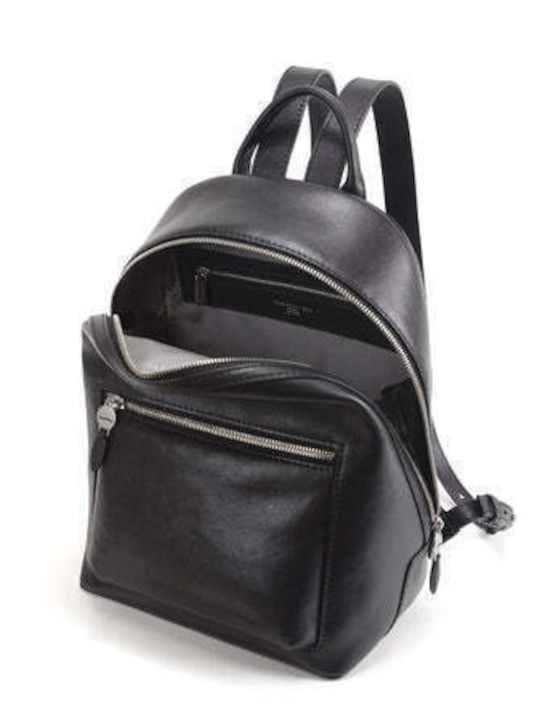Leather Women's Backpack / Handbag Black
