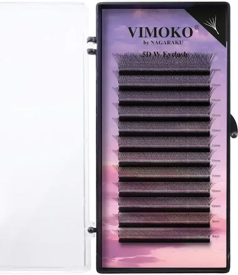 Удължения за Мигли Mix 5d W 0.07 Premade Vimoko By Nagaraku 8-14 Mm