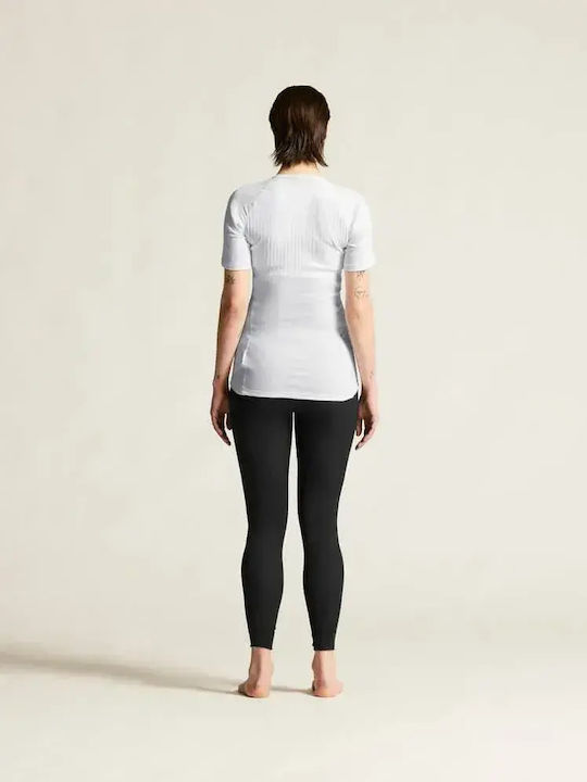 Craft Tricou Termic Bărbătesc cu Mânecă Scurtă Alb