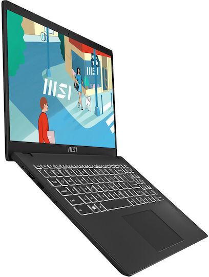 MSI Modern 15 B13M 15,6" FHD (i5-1334U/16 GB/512 GB SSD/Windows 11 Home) Classic Black (US-Tastatur)