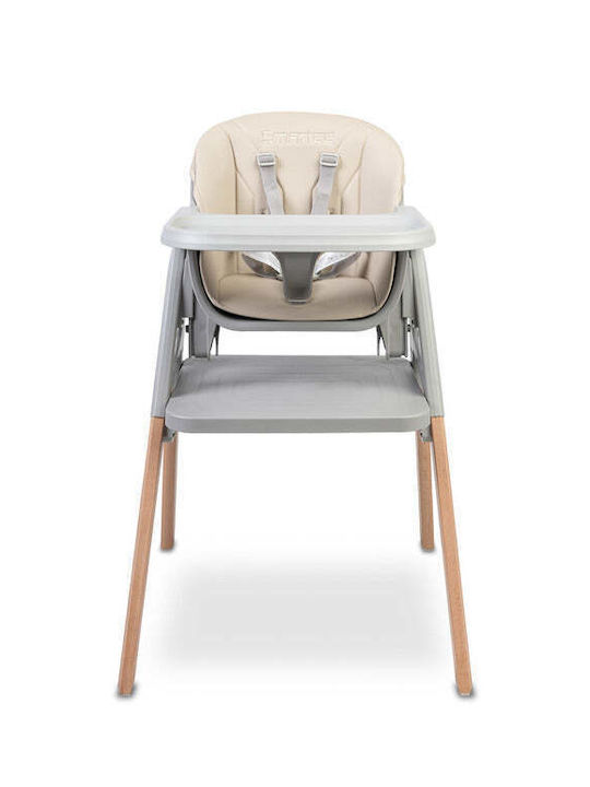 Caretero 3-in-1-Babyhochstuhl mit Höhenverstellung Beige