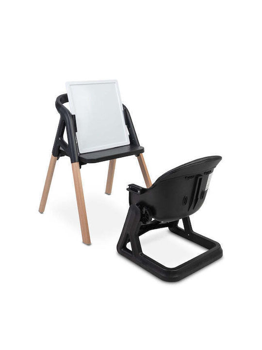 Caretero 3-in-1-Babyhochstuhl mit Höhenverstellung Schwarz