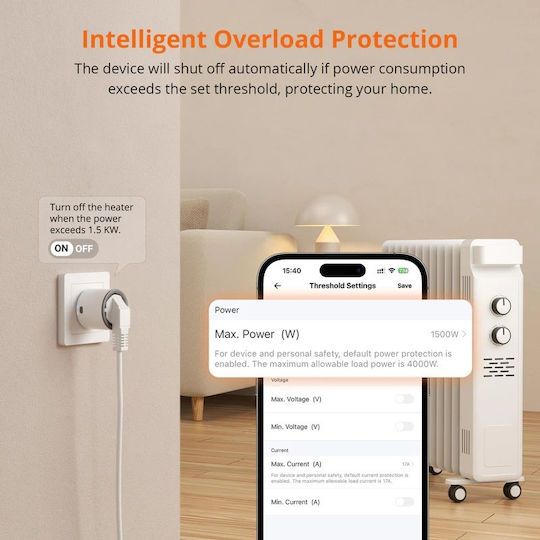 Sonoff Smart Μονόπριζο με Διακόπτη
