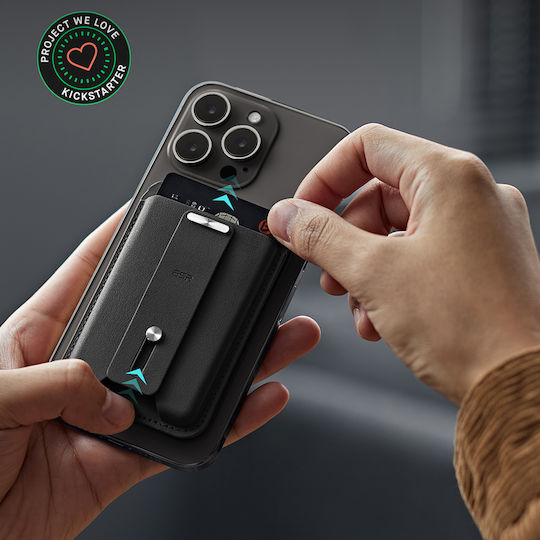 ESR Wallet MagSafe ESR Classic Geo Negru Carbon