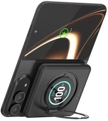 BMX SolidSafe Duo MagSafe Qi2 Външна батерия 10000 mAh 15 W с USB-C порт Черна