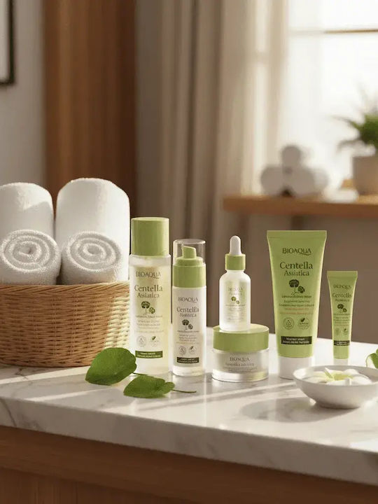 Centella Asiatica Set de Îngrijire pentru Hidratare și Curățare Facială Bioaqua Centella Asiatica cu Șase Produse 6 Buc
